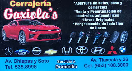 Cerrajería Gaxiola en San Luis Río Colorado