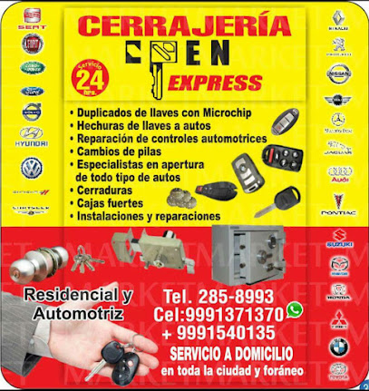 Cerrajería Open Express Cordemex en Mérida