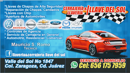 Llavería y Cerrajería Llave del Sol en Cd. Juárez